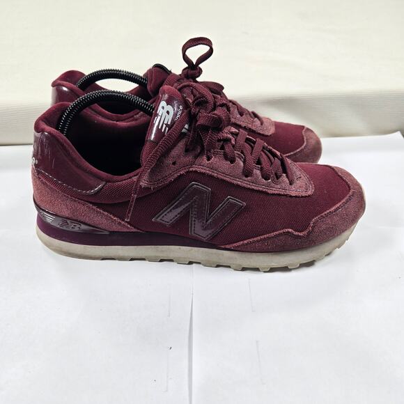 New Balance 515 Low Top Trainers In Deep Wine Suede Shoes‎ Women's Size 11 - Picture 5 of 10
